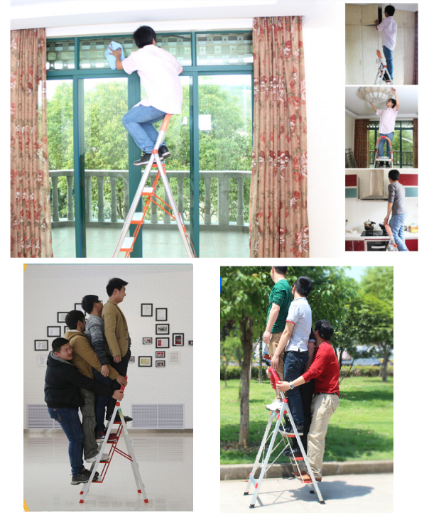 Non slip household 4 steps ladder