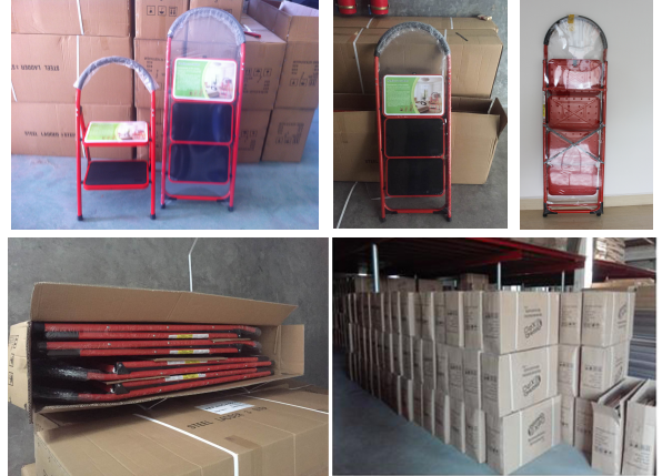 iron ladder with handrail 